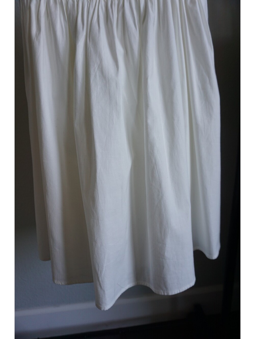 Reformation Catarina Dress White Mini Babydoll Poplin Tie Strap Dress Size 6 NWT - Picture 9 of 13